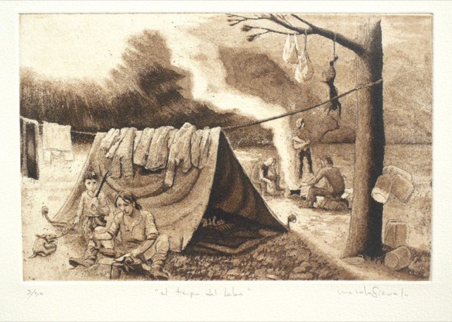 el tiempo del lobo, campamento